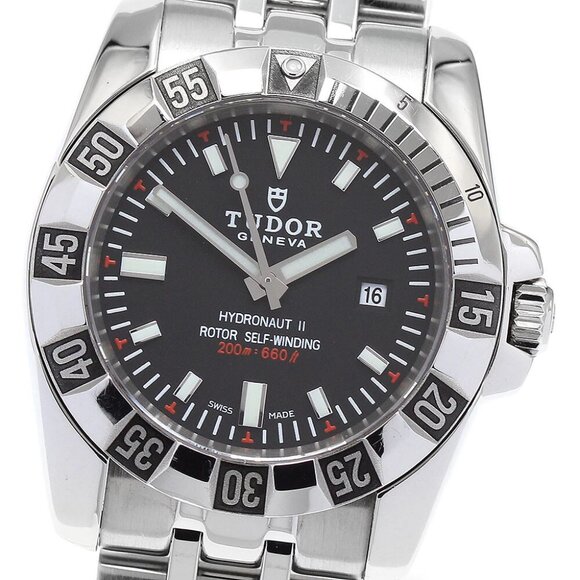 TUDOR Hydro Note II 24030 Date black Dial Automatic Ladies Watch_891606 Tudor Geneve Watch Hydromat II 24030 Diver 200m/660 Ft  main image 3